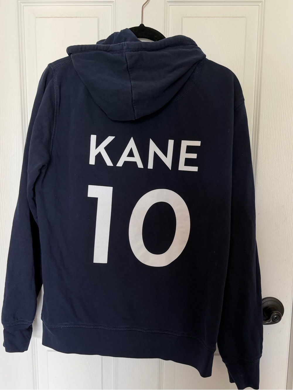 Tottenham Hotspur Navy Pullover Hoodie Kane Soccer #10 Large - Picture 2 of 5